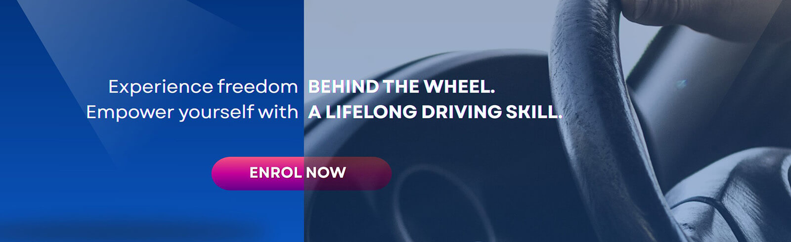 Homepage Banner- Enrol Now (Car)